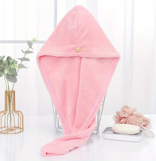 Quick-Dry Microfiber Hair Towel – Soft, Absorbent & Lightweight, 25×65cm