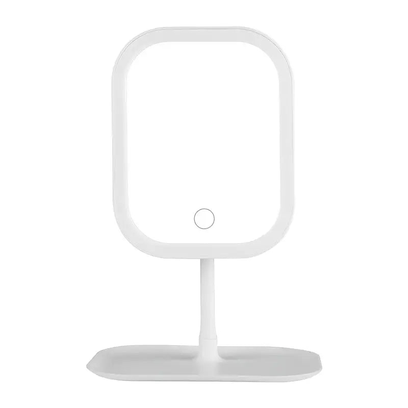 Rechargeable LED Makeup Mirror with Lights – Travel Vanity Mirror with 3 Lighting Modes, Touch Control, Foldable & Portable Stand – Compact Lighted Mirror for Women, Ideal Gift