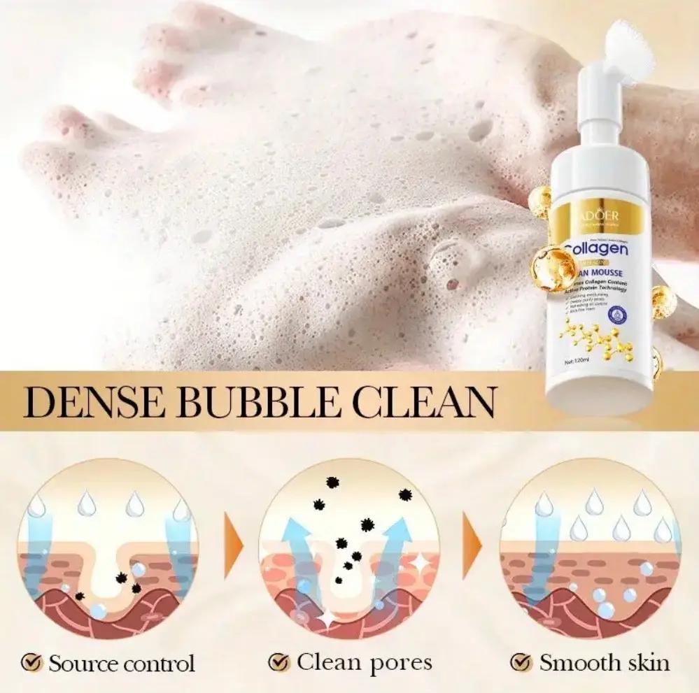 Collagen Clean Mousse – Paraben-Free Deep Cleansing & Firming Face Wash for All Skin Types Amorae Beauty