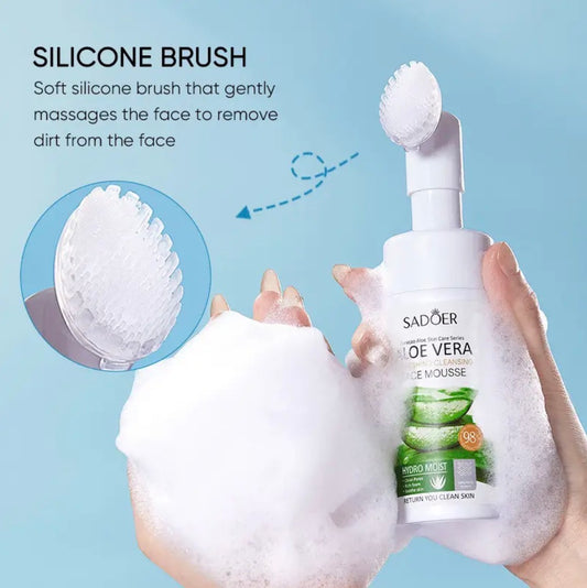 Aloe Vera Cleansing Mousse – 2pcs Gentle Foaming Cleanser for Deep Cleansing & Oil Control