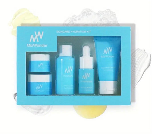 MixWonder Skincare Set – Complete Hydrating Care with Cleanser, Serum, Moisturizer & Eye Cream