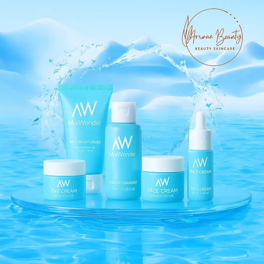 MixWonder Skincare Set – Complete Hydrating Care with Cleanser, Serum, Moisturizer & Eye Cream My Store
