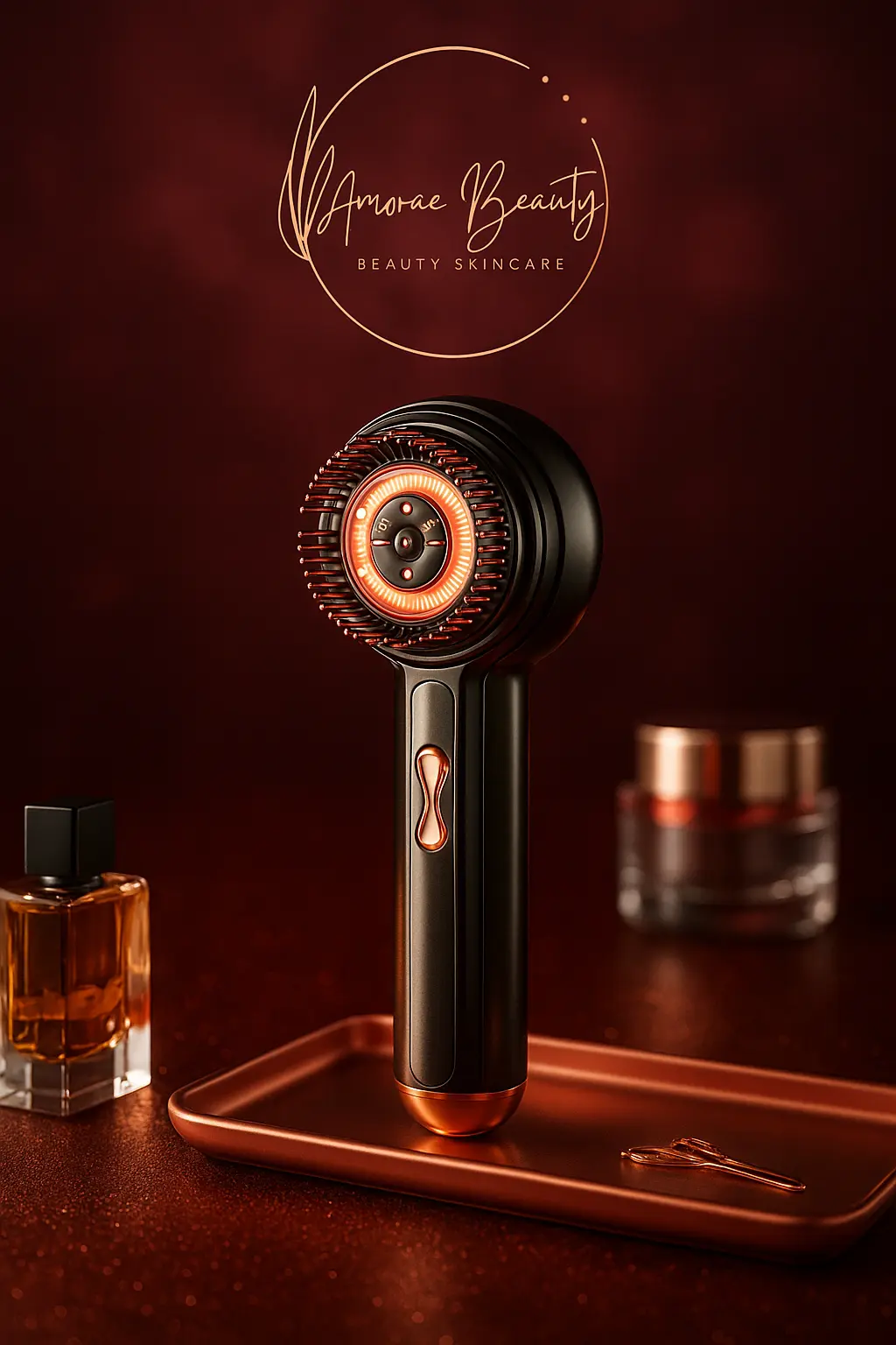 Electric Scalp & Body Massager – 3 Modes, Essential Oil, USB Rechargeable Amorae Beauty