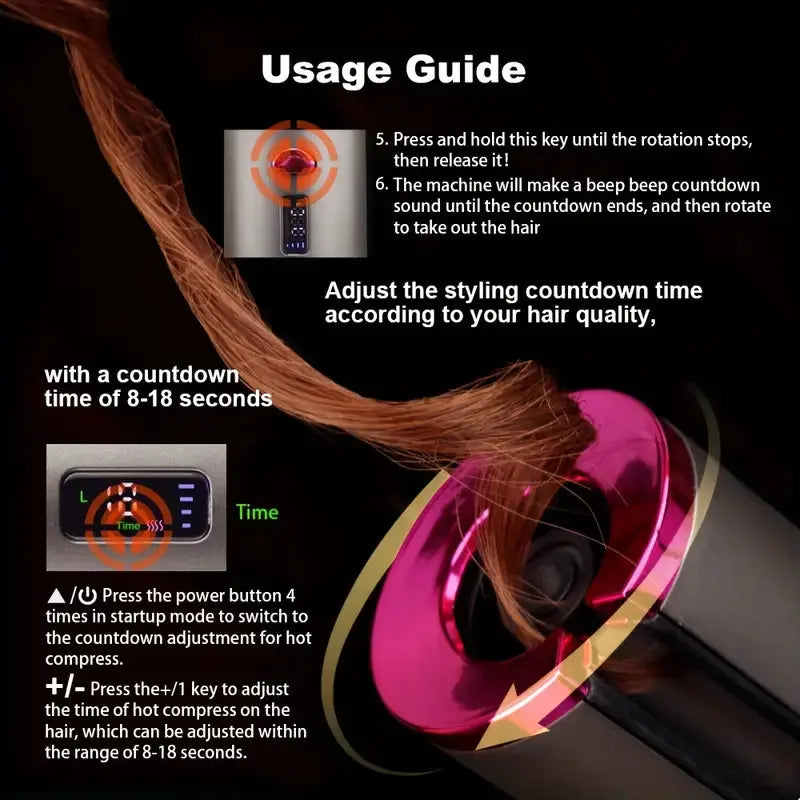 Amorae Beauty Cordless Automatic Hair Curler – Rapid Heating Amorae Beauty
