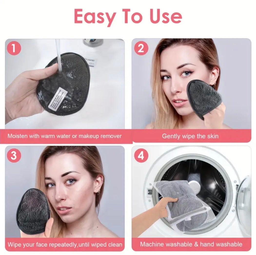 GlowClean Reusable Makeup Pads – Eco & Gentle on Skin
