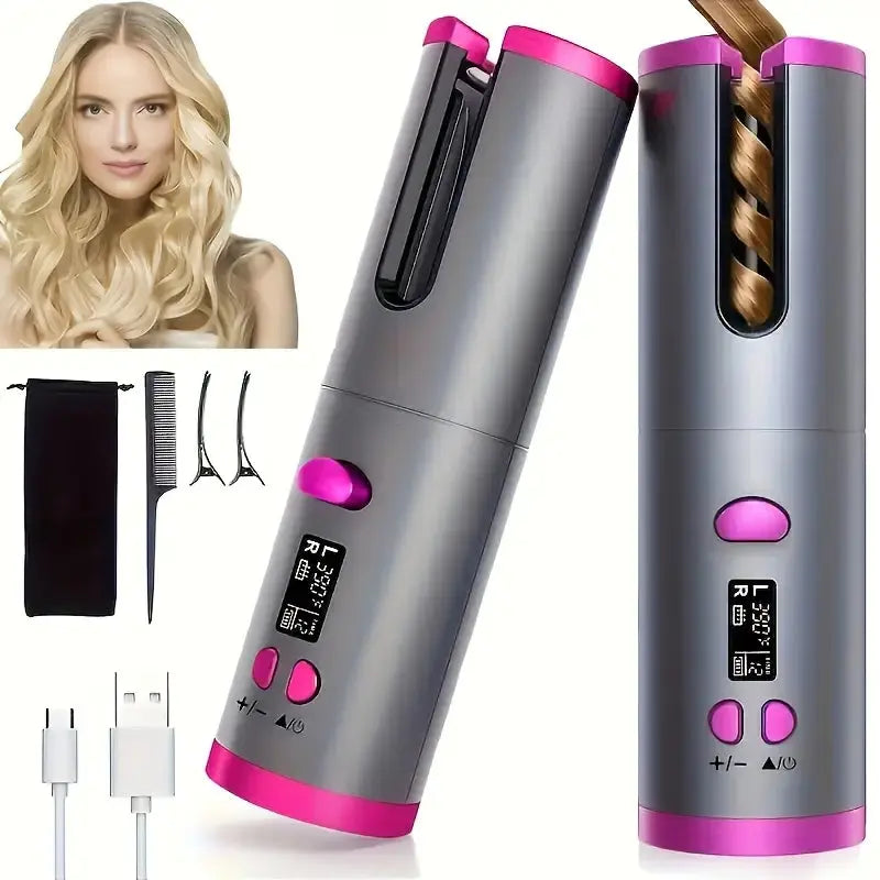 Amorae Beauty Cordless Automatic Hair Curler – Rapid Heating Amorae Beauty