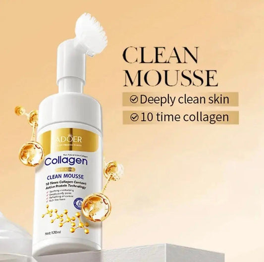 Collagen Clean Mousse – Paraben-Free Deep Cleansing & Firming Face Wash for All Skin Types Amorae Beauty