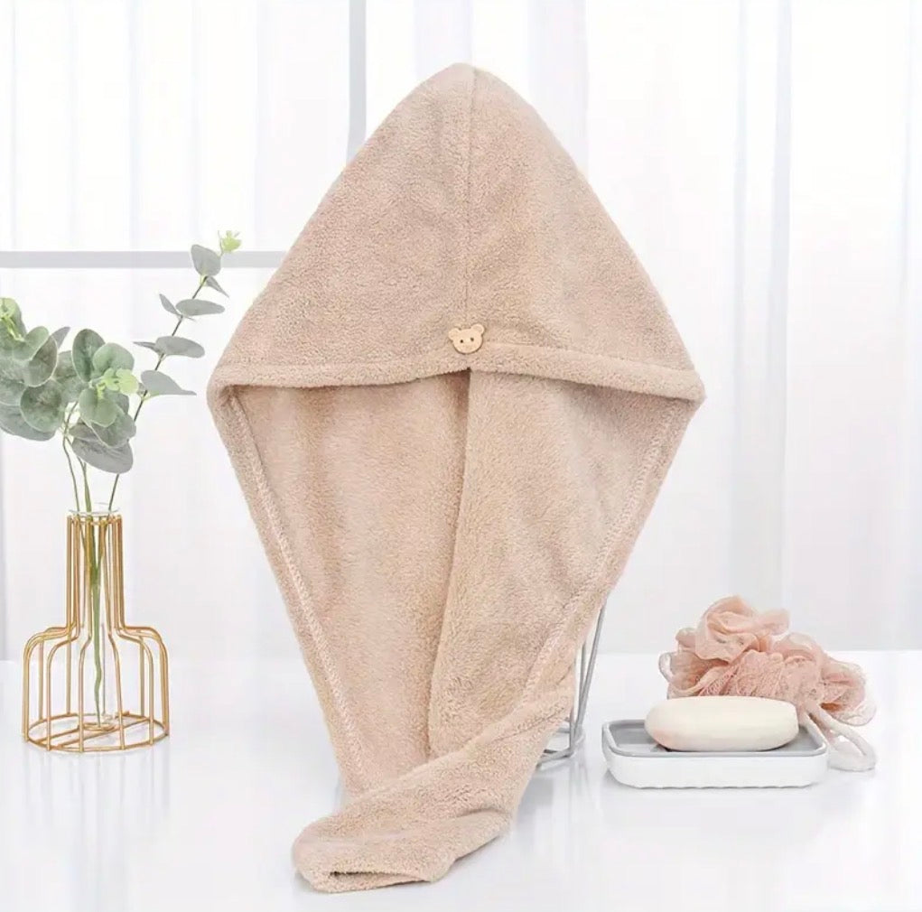 Quick-Dry Microfiber Hair Towel – Soft, Absorbent & Lightweight, 25×65cm