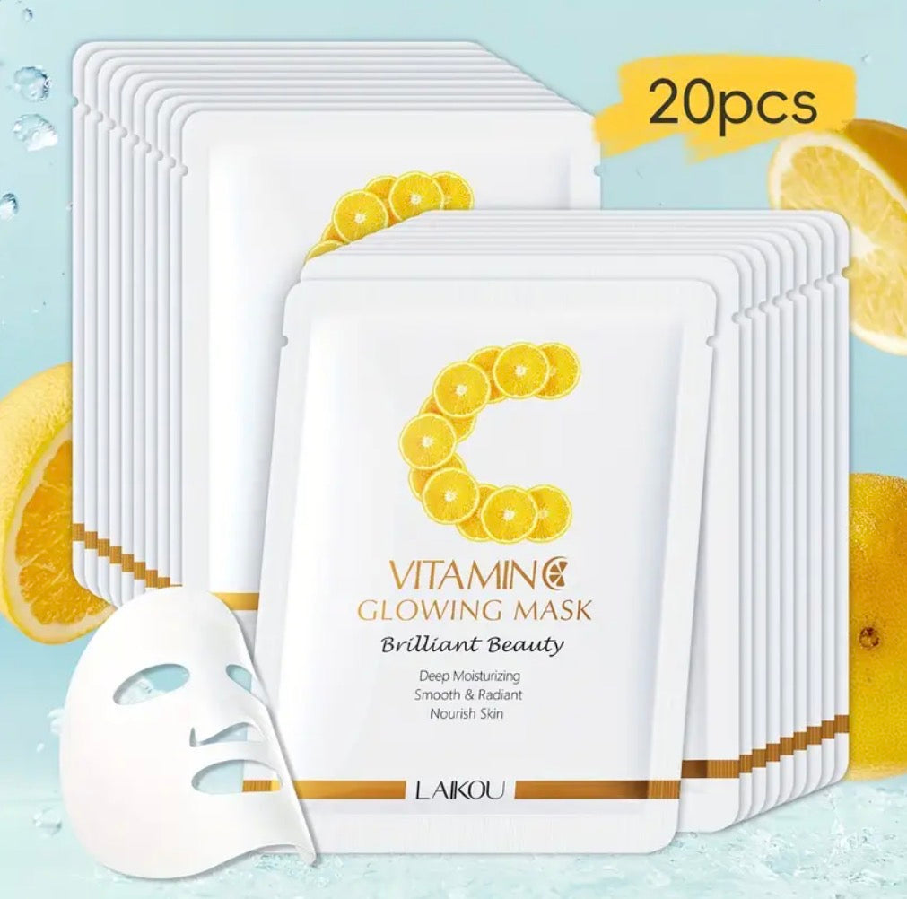 Nourishing sheet masks infused with Vitamin C