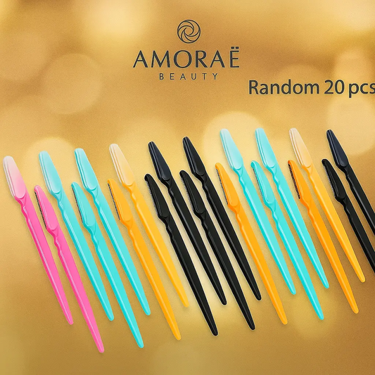 Amorae Beauty 20-Piece Stainless Steel Eyebrow Amorae Beauty