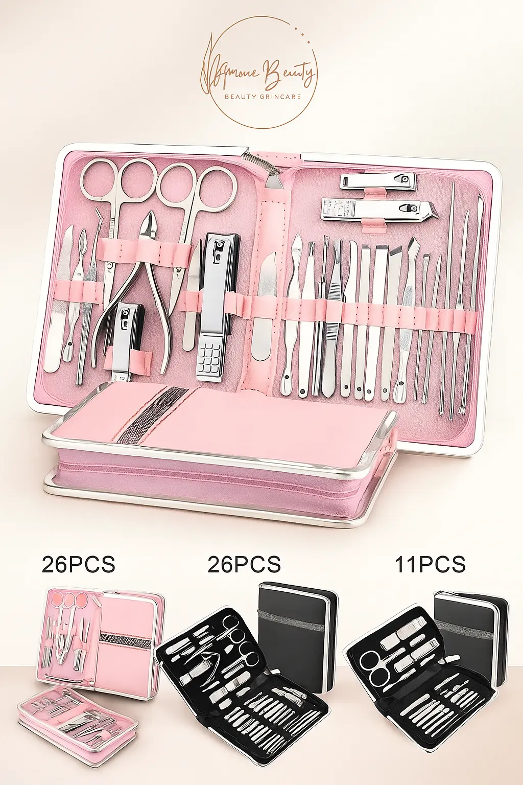 Premium Nail Clipper Kit – 11/26-Piece Amorae Beauty