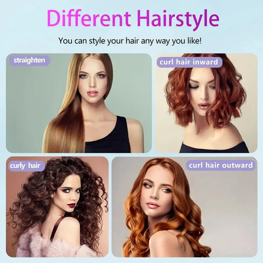 Amorae Beauty Cordless Hair Straightener Brush – Rapid Heat, USB Rechargeable & Anti-Scald Design Amorae Beauty